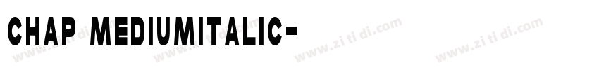 Chap MediumItalic字体转换 Chap MediumItalic字体转换
